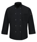 RED KAP&reg; CHEF DESIGNS&reg; CHEF COAT WITH OILBLOK + MIMIX™. 042X - Special Order - XPRESS Feature Item