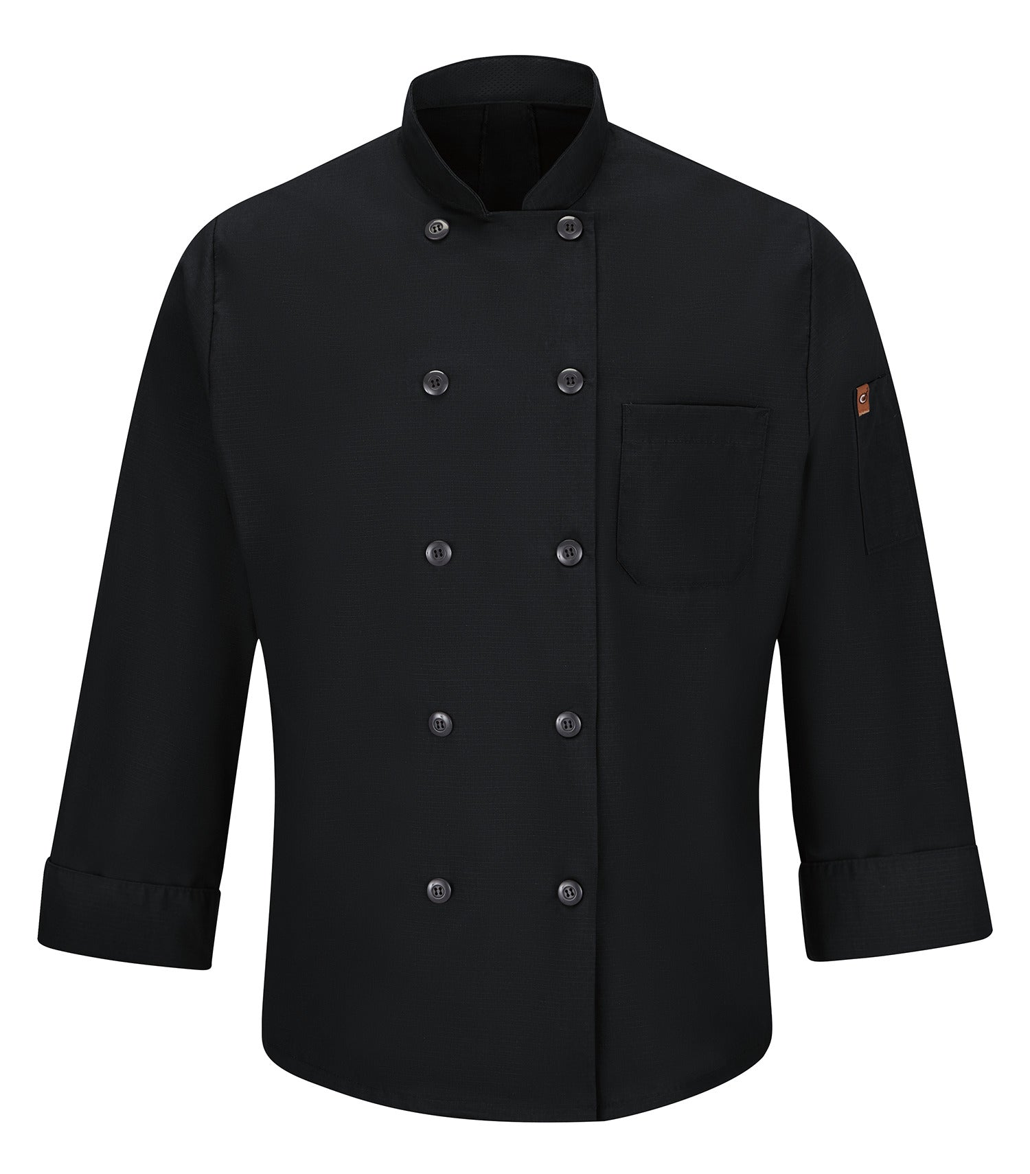 RED KAP&reg; CHEF DESIGNS&reg; CHEF COAT WITH OILBLOK + MIMIX™. 042X - Special Order - XPRESS Feature Item