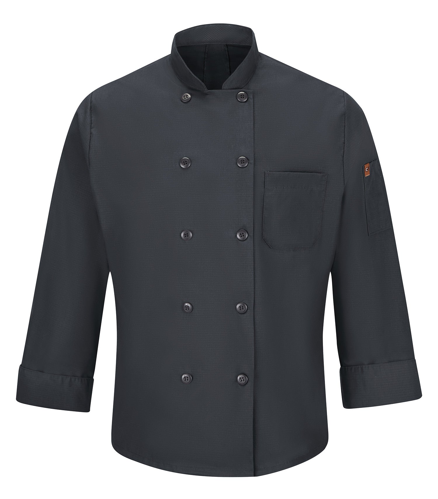 RED KAP&reg; CHEF DESIGNS&reg; CHEF COAT WITH OILBLOK + MIMIX™. 042X - Special Order - XPRESS Feature Item