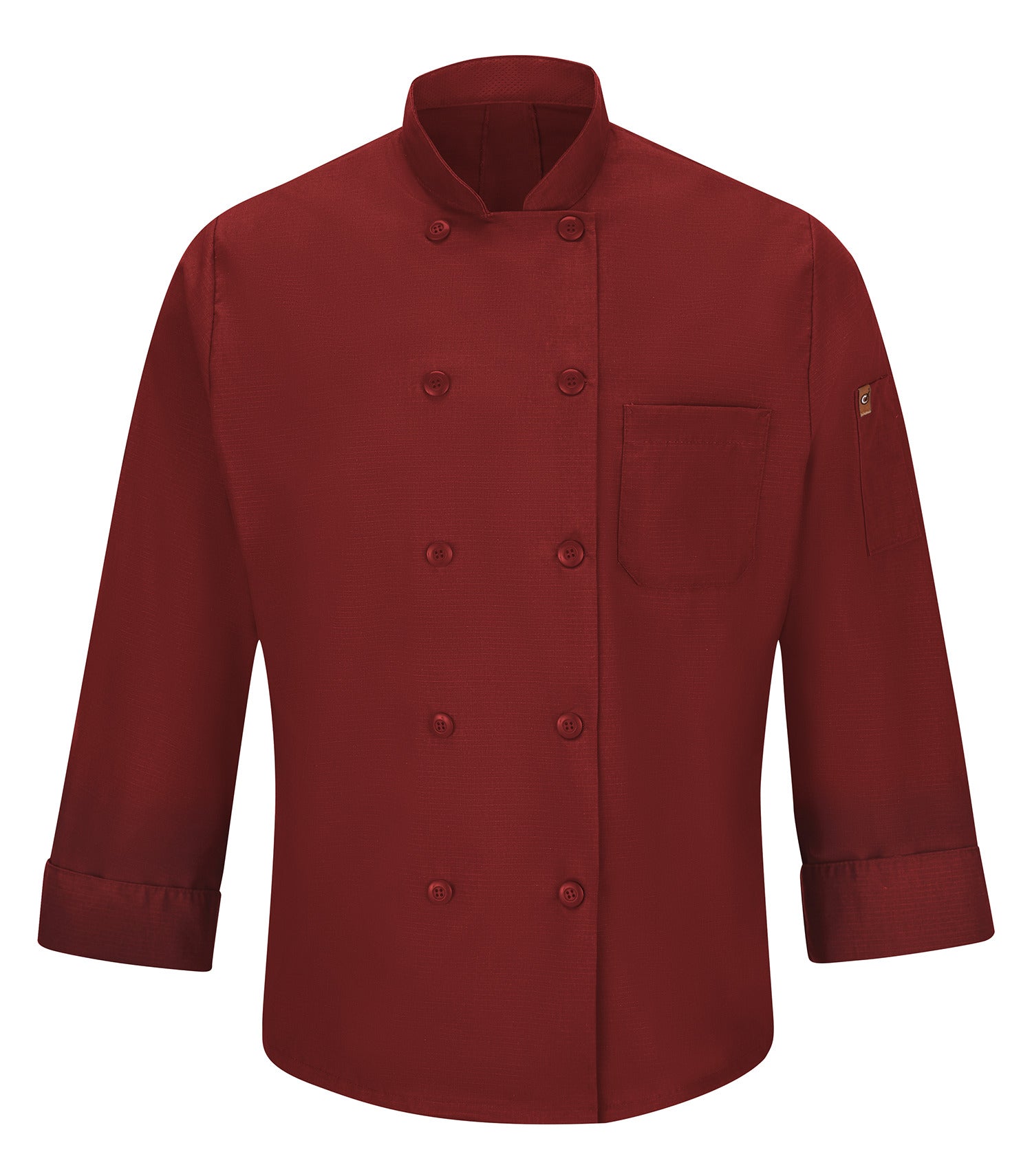 RED KAP&reg; CHEF DESIGNS&reg; CHEF COAT WITH OILBLOK + MIMIX™. 042X - Special Order - XPRESS Feature Item