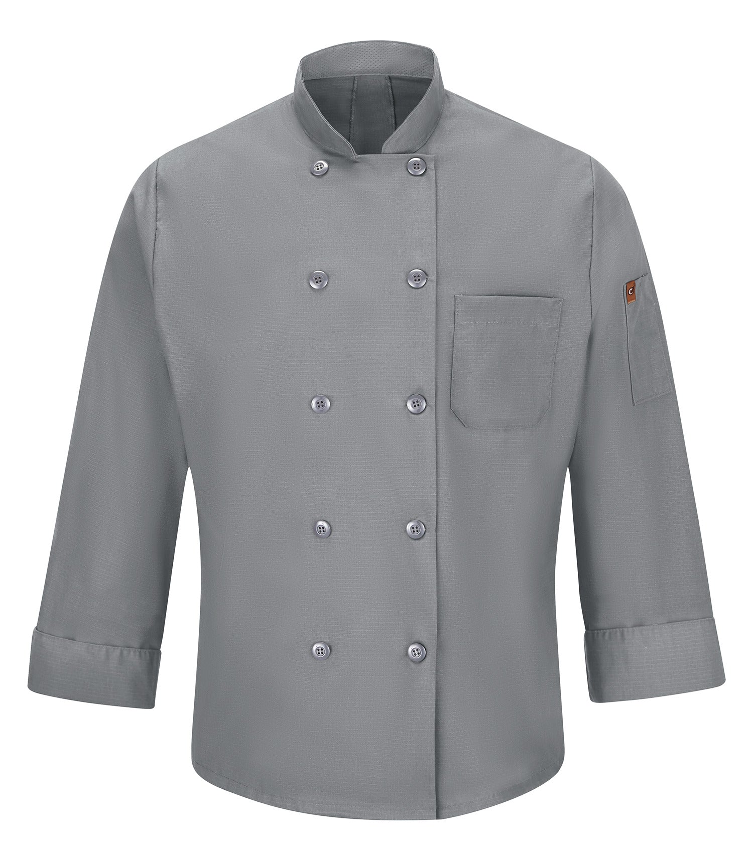 RED KAP&reg; CHEF DESIGNS&reg; CHEF COAT WITH OILBLOK + MIMIX™. 042X - Special Order - XPRESS Feature Item