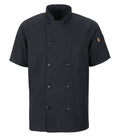 RED KAP&reg; CHEF DESIGNS&reg; SHORT SLEEVE CHEF COAT WITH OILBLOK + MIMIX™