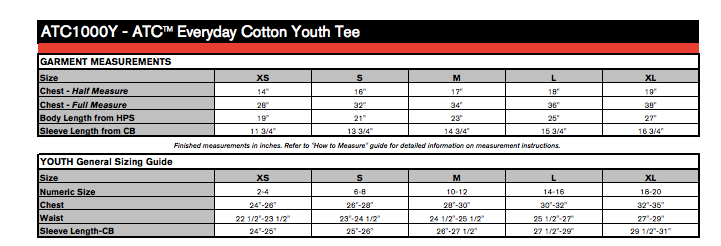 ATC™ EVERYDAY COTTON YOUTH TEE. ATC1000Y image 3