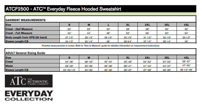 ATC™ EVERYDAY FLEECE HOODED SWEATSHIRT. ATCF2500 image 2