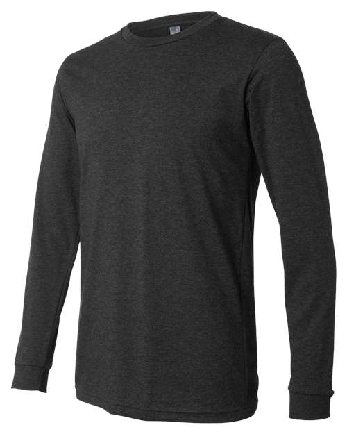 BELLA + CANVAS Heather CVC Long Sleeve Tee 3501CVC