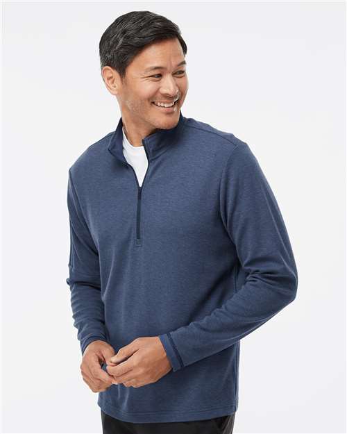 Adidas Men's 3-Stripes Quarter-Zip Sweater Pullover A554