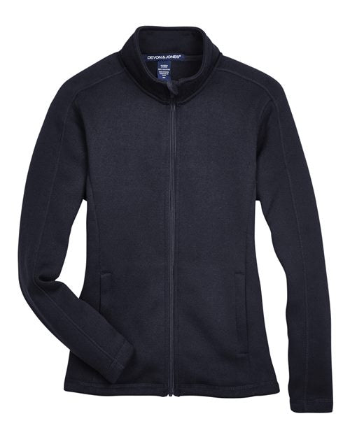 Devon & Jones Women's Bristol Full-Zip Sweater Fleece Jacket DG793W