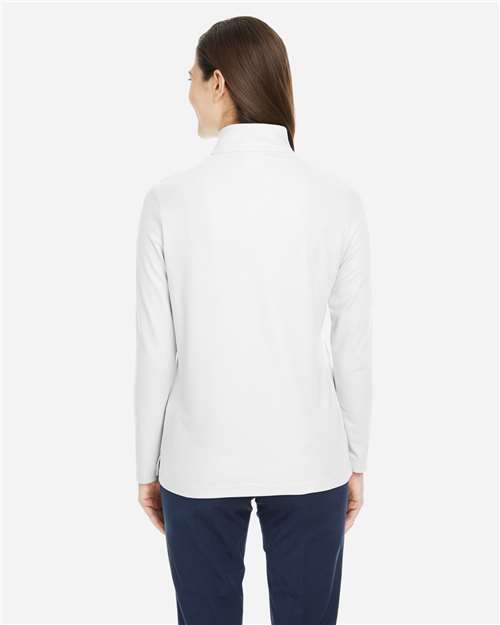 CORE365 Women's Fusion ChromaSoft™ Pique Quarter-Zip Pullover CE405W