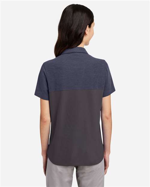 CORE365 Women's Fusion ChromaSoft™ Colorblock Polo CE112CW