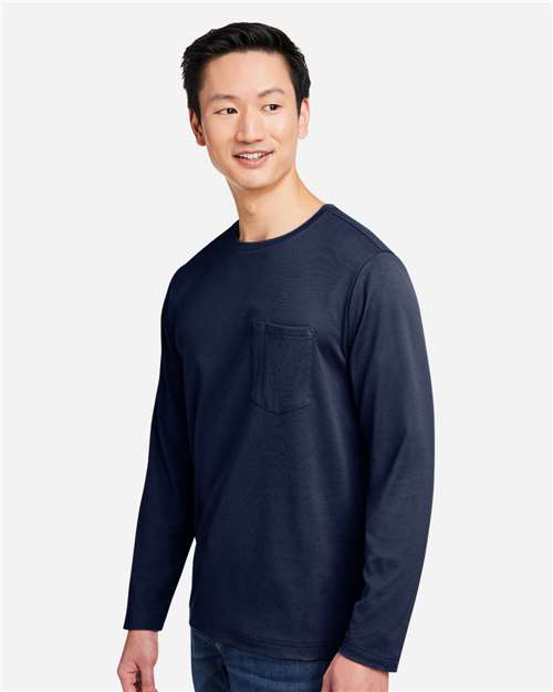 Harriton Unisex Charge Snag and Soil Protect Long Sleeve T-Shirt M118L