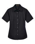 Harriton Women's Easy Blend™ Short Sleeve Twill Dress Shirt with Stain-Release M500SW