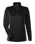 Harriton Women's Flash Snag Protection Plus IL Colorblock Quarter-Zip Pullover M786W