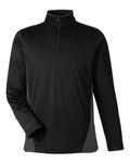 Harriton Men's Flash Snag Protection Plus IL Colorblock Quarter-Zip Pullover M786