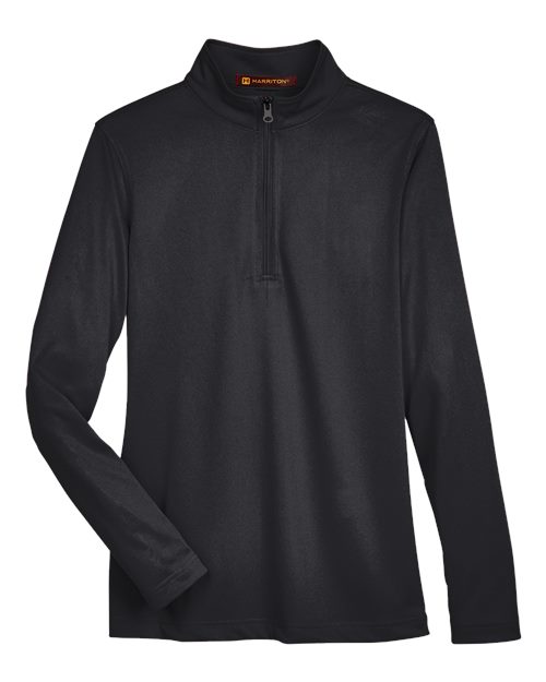 Harriton Women's Advantage Snag Protection Plus Quarter-Zip Pullover M748W