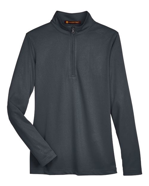 Harriton Women's Advantage Snag Protection Plus Quarter-Zip Pullover M748W
