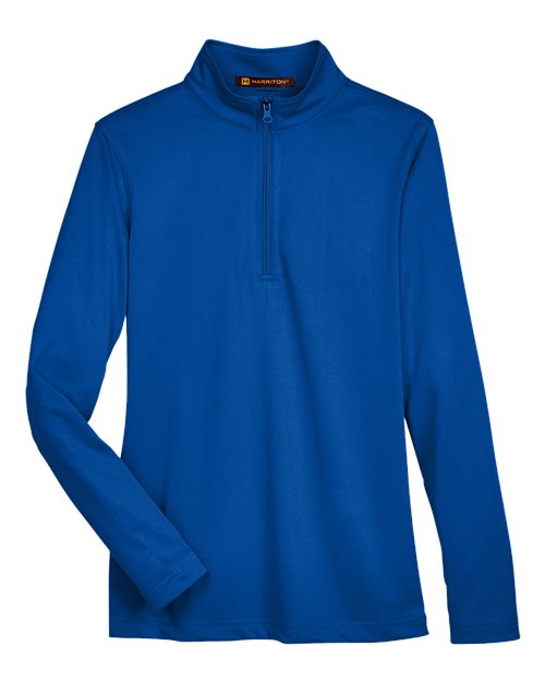 Harriton Women's Advantage Snag Protection Plus Quarter-Zip Pullover M748W