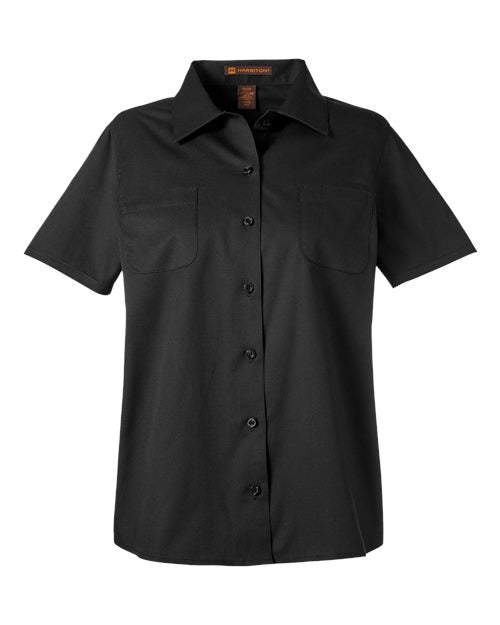 Harriton Women's Advantage IL Short Sleeve Dress Shirt M585W