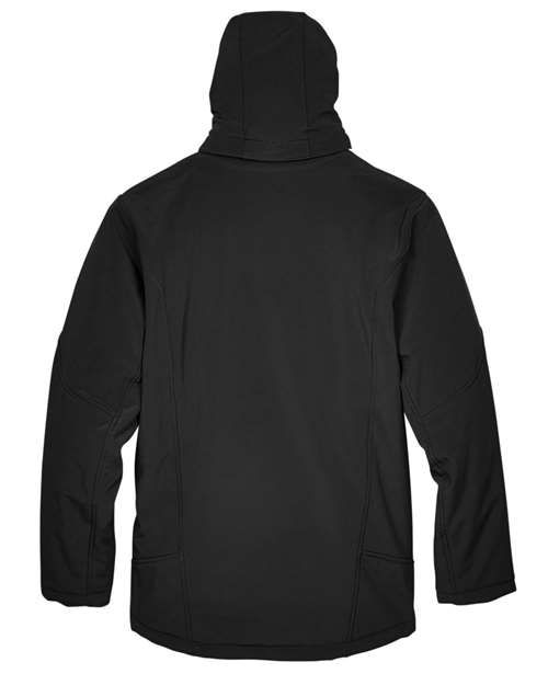 North End Men's Glacier Insulated Three-Layer Fleece Soft Shell Hood Jacket with Detachable Hood 88159