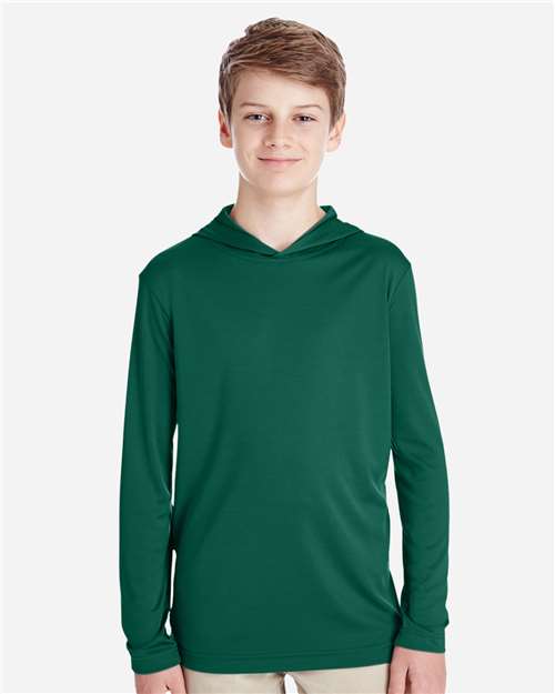 Team 365 Youth Zone Performance Hooded T-Shirt TT41Y