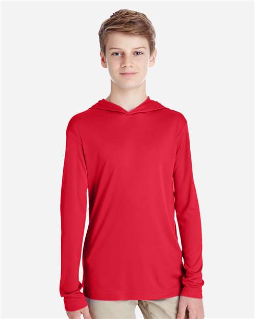 Team 365 Youth Zone Performance Hooded T-Shirt TT41Y