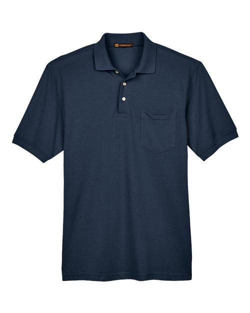 Harriton Men's Easy Blend™ Polo with Pocket M265P