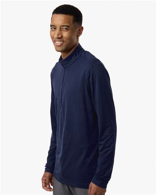 Adidas Men's Textured Stripe Quarter-Zip Pullover A708