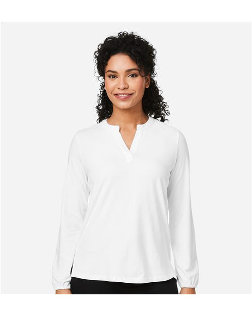 Devon & Jones Women's Raleigh Half-Placket Knit Top DP122W