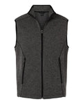 North End Men's Jasper Jacquard Fleece Vest NE731