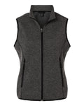 North End Women's Jasper Jacquard Fleece Vest NE731W