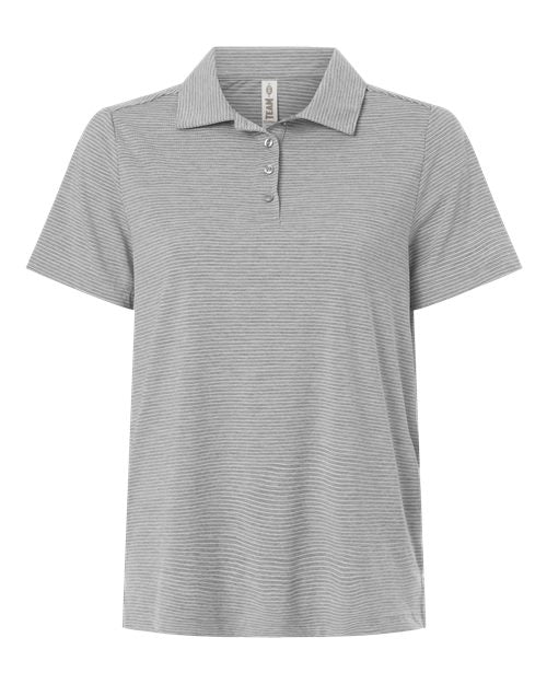 Team 365 Women's Relay Heathered Stripe Polo TT125W