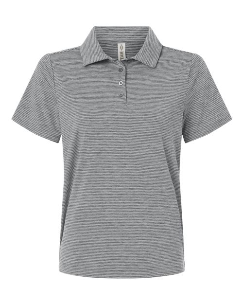 Team 365 Women's Relay Heathered Stripe Polo TT125W