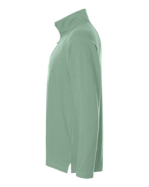 Devon & Jones Men's Seaton Pebble Textured Quarter-Zip Pullover DG402