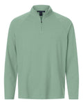 Devon & Jones Men's Seaton Pebble Textured Quarter-Zip Pullover DG402