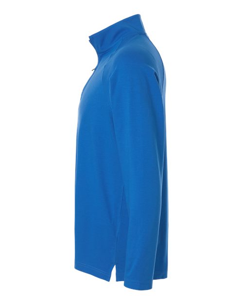 Devon & Jones Men's Seaton Pebble Textured Quarter-Zip Pullover DG402