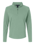 Devon & Jones Women's Seaton Pebble Textured Quarter-Zip Pullover DG402W