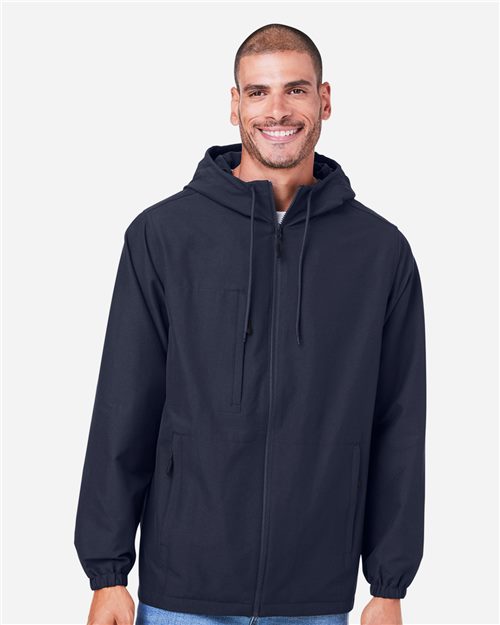 Harriton Unisex Flex Twill Hooded Jacket M73