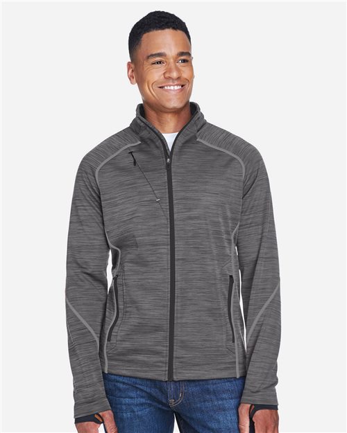 North End Men's Flux Mélange Bonded Fleece Jacket 88697