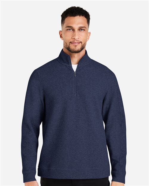 North End Men's Spirit Textured Quarter-Zip Pullover NE725