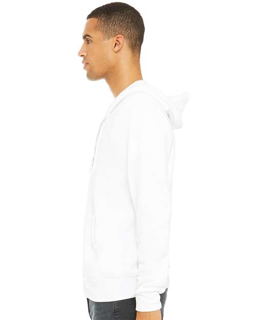 BELLA + CANVAS Unisex Sponge Fleece Full-Zip Hoodie Sweatshirt 3739