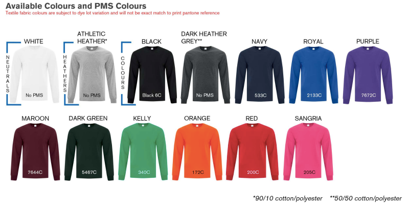 ATC™ EVERYDAY COTTON LONG SLEEVE TEE. ATC1015 image 2