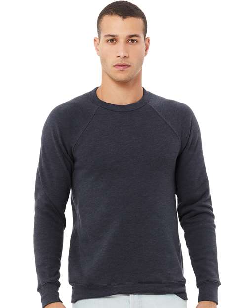 BELLA + CANVAS Unisex Sponge Fleece Raglan Crewneck Sweatshirt 3901