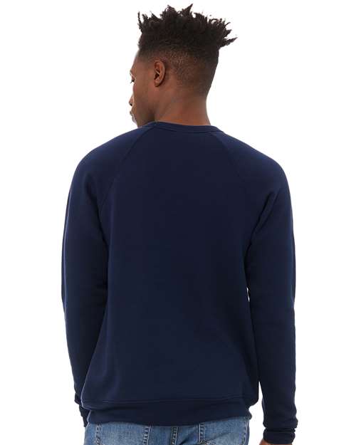 BELLA + CANVAS Unisex Sponge Fleece Raglan Crewneck Sweatshirt 3901