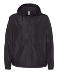 Independent Trading Co. Unisex Lightweight Quarter-Zip Windbreaker Pullover Jacket EXP54LWP