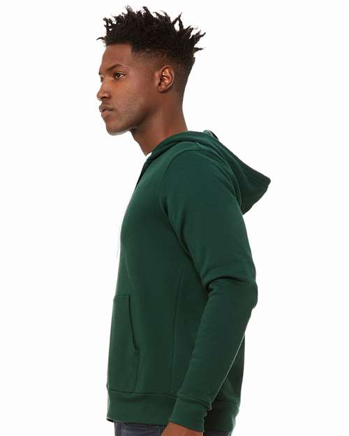 BELLA + CANVAS Unisex Sponge Fleece Full-Zip Hoodie Sweatshirt 3739