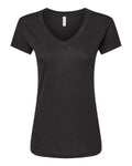 M&O Women's Deluxe Blend V-Neck T-Shirt 3542
