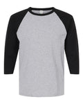 M&O Raglan Three-Quarter Sleeve Baseball T-Shirt 5540