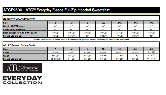 ATC™ EVERYDAY FLEECE FULL ZIP HOODED SWEATSHIRT. ATCF2600 image 3
