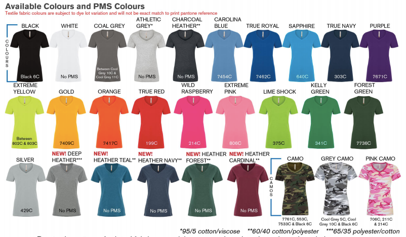 ATC™ EUROSPUN® RING SPUN V-NECK LADIES' TEE. ATC8001L image 1
