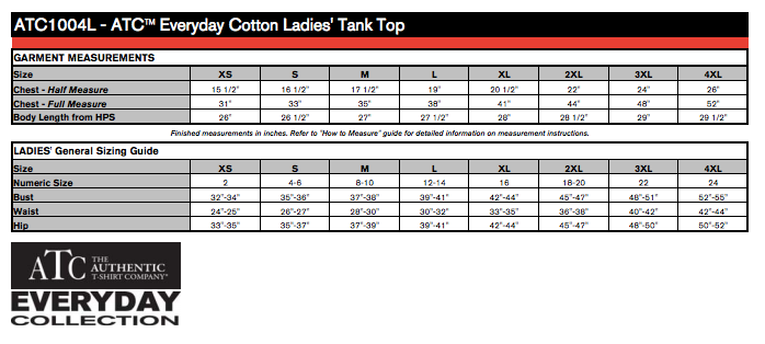 ATC™ EVERYDAY COTTON LADIES' TANK TOP. ATC1004L image 3