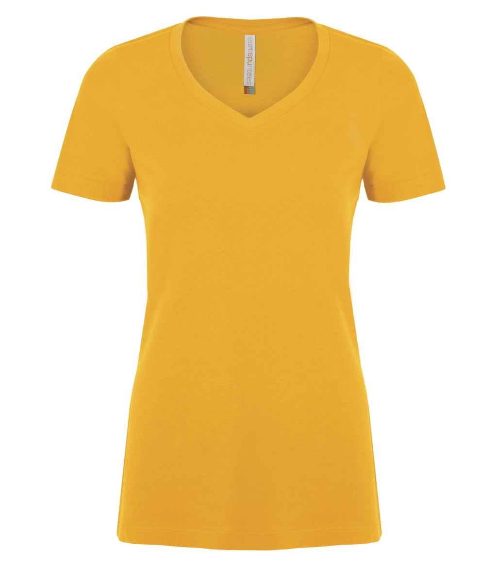 ATC™ EUROSPUN® RING SPUN V-NECK LADIES' TEE